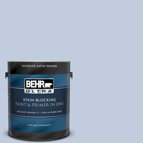 BEHR ULTRA 1 gal. #UL240-13 Monet Satin Enamel Exterior Paint and Primer in One