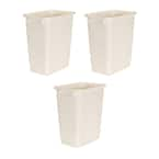 Rubbermaid 9 gal Bisque Plastic Open Top Trash Can 2806-TP-BISQU