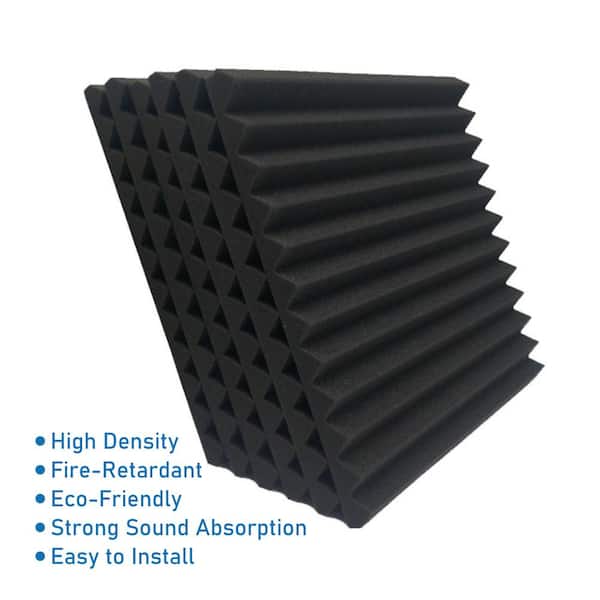 Wellco 1 in. x 12 in. x 12 in. Square Self-Adhesive Sound