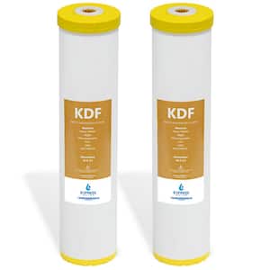 Heavy Metal Whole House Replacement Water Filter Cartridge Kinetic Degradation Fluxion 4.5 in. x 20 in. (2-Pack)