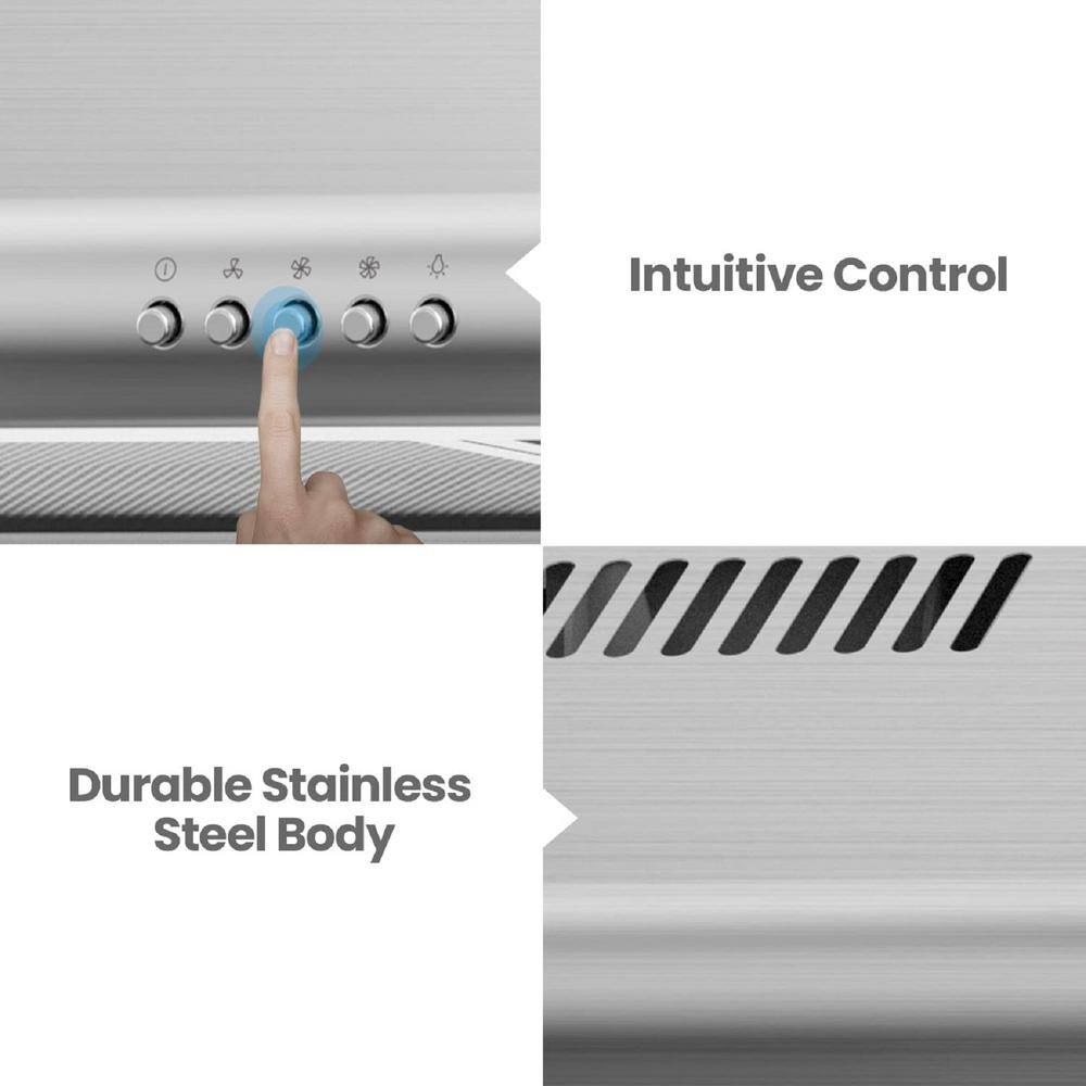 Comfee 30-Inch Stainless Steel Under Cabinet Convertible Range Hood