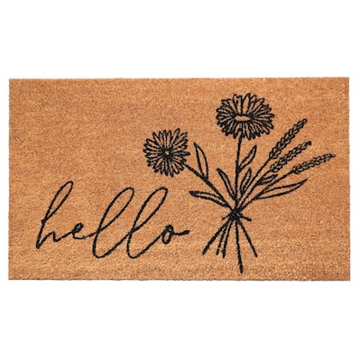 Calloway Mills 107373048 Modern Natural Welcome Doormat 30 x 48