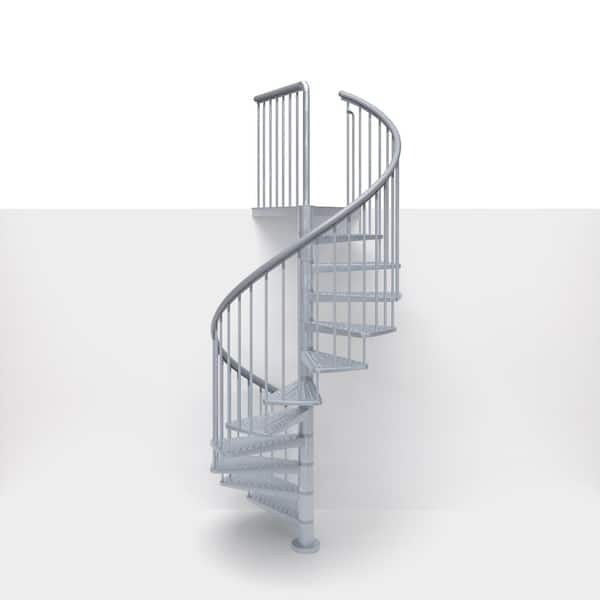 Dolle Toronto V3 PE 10 ft. 0 in. Galvanized Stair Kit