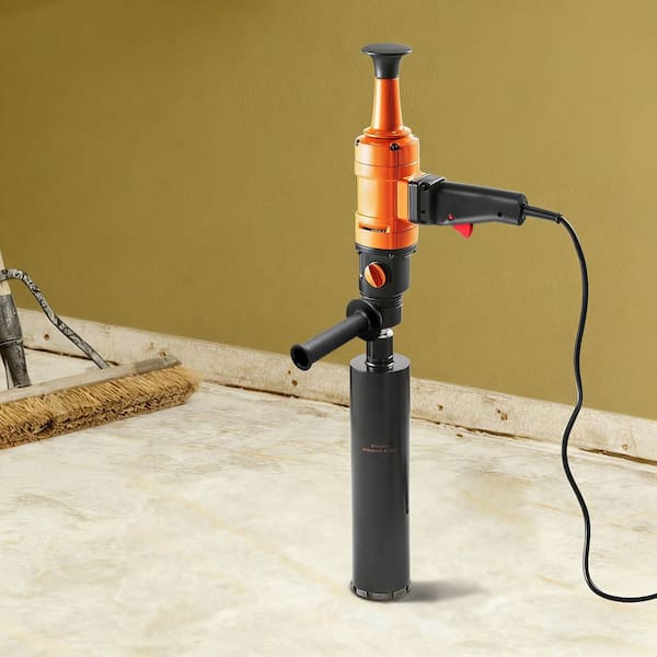 Diamond Core Drilling Machine, 1-1/4 in. Bubble Levels, 3-4in. Drilling Diameter, 4in. Handheld Core Drill Rig