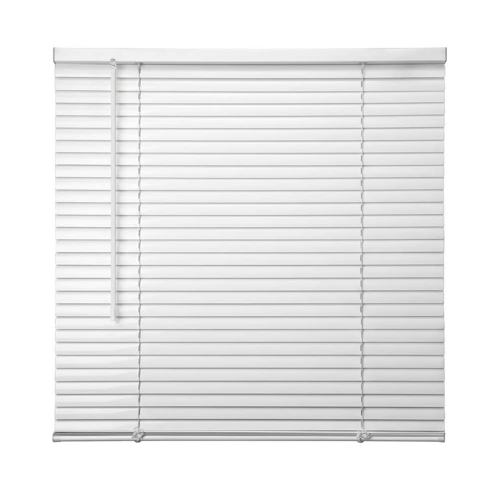 White Cordless Light Filtering Vinyl Mini Blinds with 1 in. Slats - 34 in. W x 60 in. L price history on PriceWatchPro
