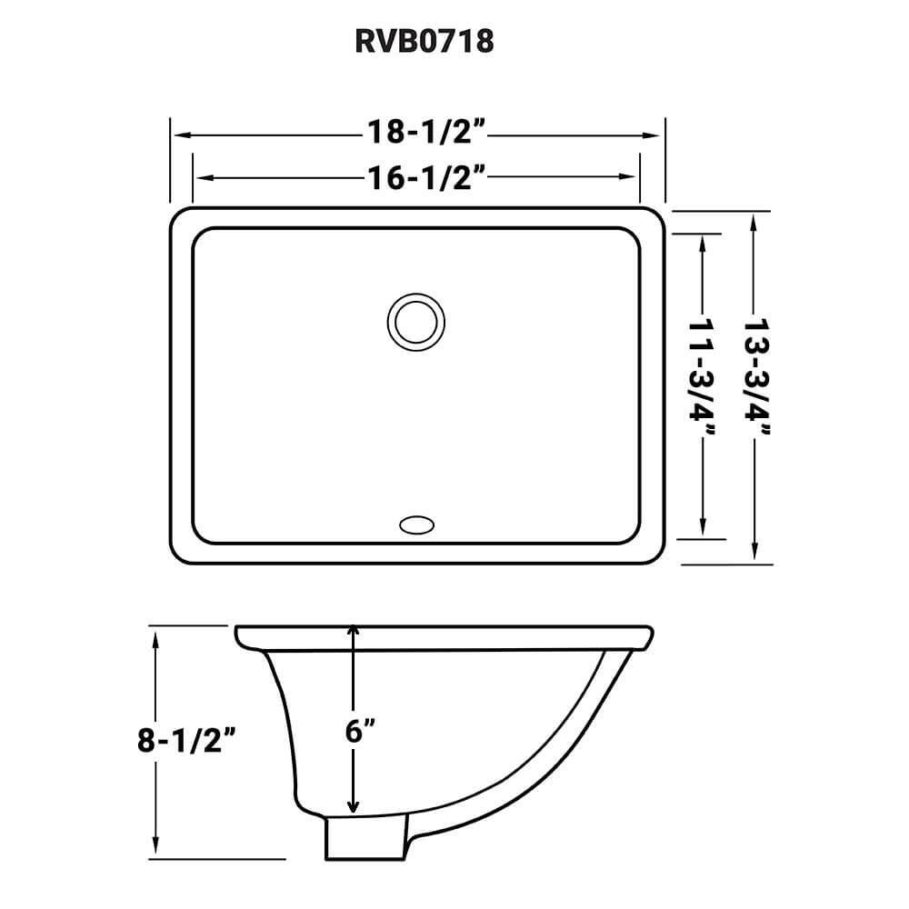 Emerald Green Rectangular Ceramic Undermount Bathroom Sink