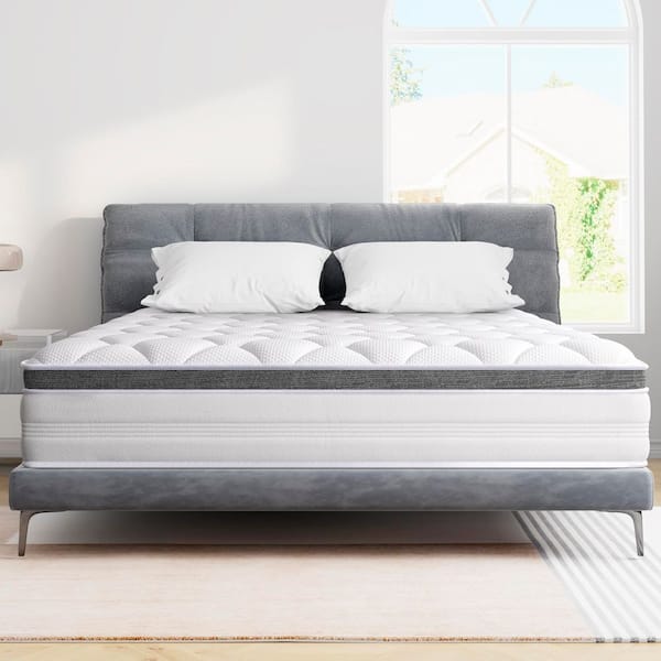 Full Medium Individually Wrapped Innerspring Hybrid 12 in. Bed-in-a-Box Mattress