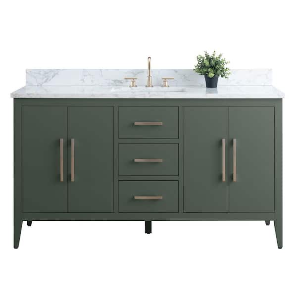 Vanity Art 60 in. W x 22 in. D x 34 in. H Single Sink