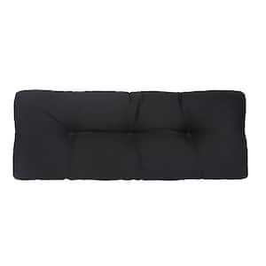 The Gripper Tufted 36 in. Omega Midnight Universal Bench Cushion