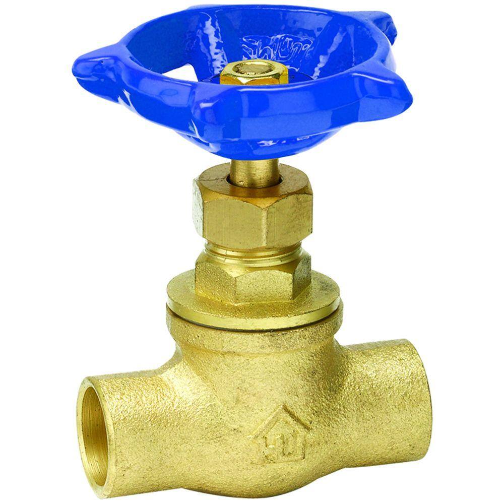 Everbilt 12 In Swt X 12 In Swt Brass Stop Valve 230 4 12 Eb The Home Depot 7804