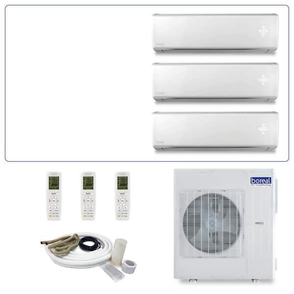 21 SEER 36,000 BTU 3 Ton 3-Zone Ductless Mini Split Air Conditioner with Heat Pump-230-Volt/60 hz.