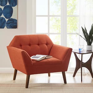 Newport Spice Tufted Lounge Arm Chair