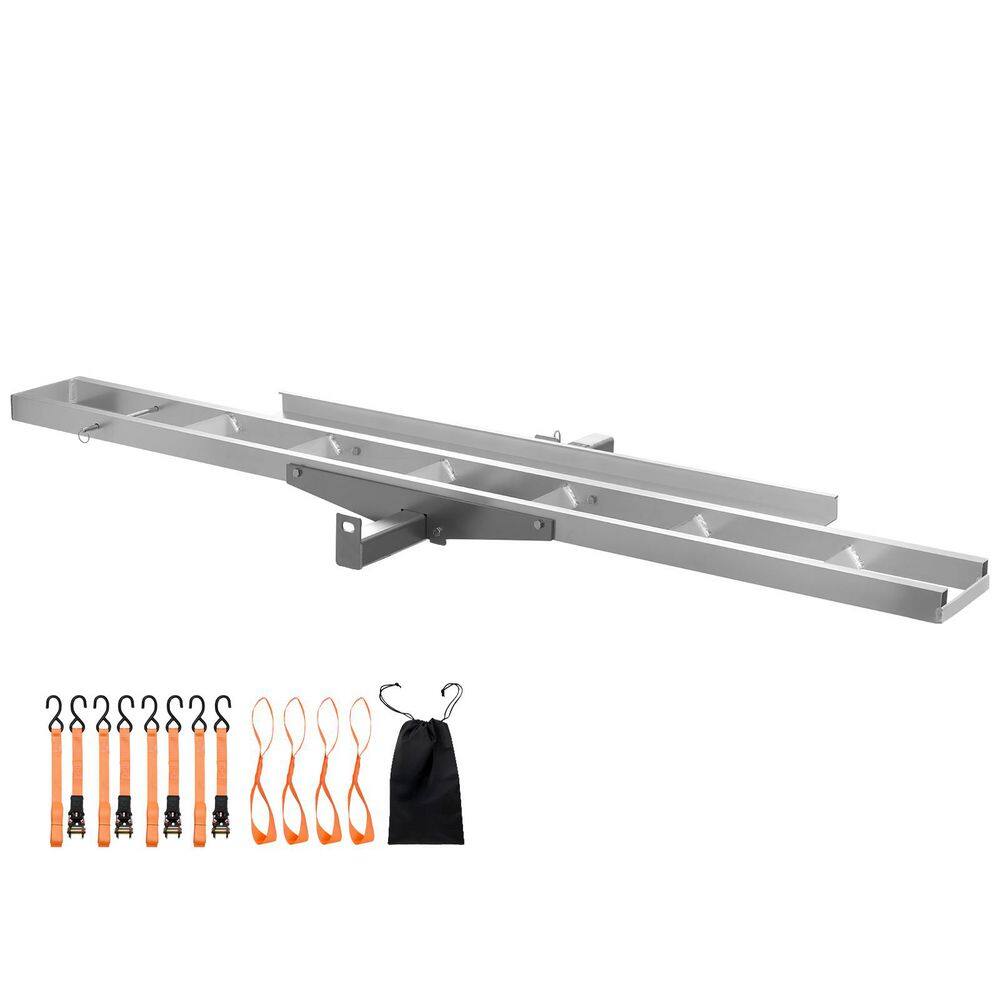 Motorcycle Carrier 400 lbs. Capacity Heavy Duty Aluminum Hitch Mount Rack with 47in. Loading Ramp, Straps and Stabilizer price history on PriceWatchPro