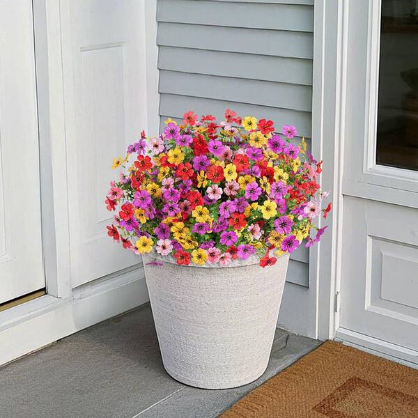 Afoxsos 13.70' 12 Bundles Artificial Silk Daisy Flowers for