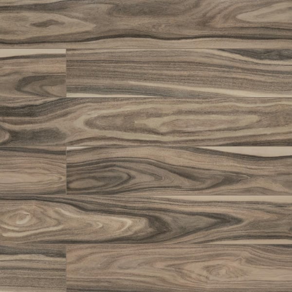 Dellano Deep Bark 8 in. x 48 in. Polished Porcelain Floor and Wall Tile (10.68 sq. ft./Case)