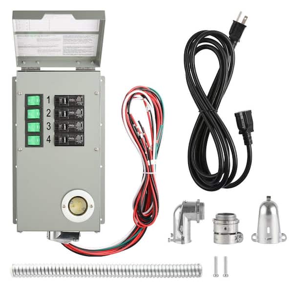 NATURE'S GENERATOR 15 Amp 120V 4 Circuit Indoor Non-Automatic Power Transfer  Switch Kit HKNGPTK - The Home Depot