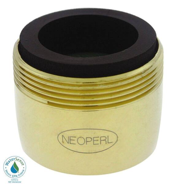 NEOPERL 1.5 GPM Dual-Thread Water-Saving Aerator in Polished Brass