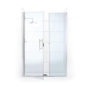 Illusion 46 in. to 47.25 in. x 70 in. Semi-Frameless Shower Door with Inline Panel in Chrome and Clear Glass