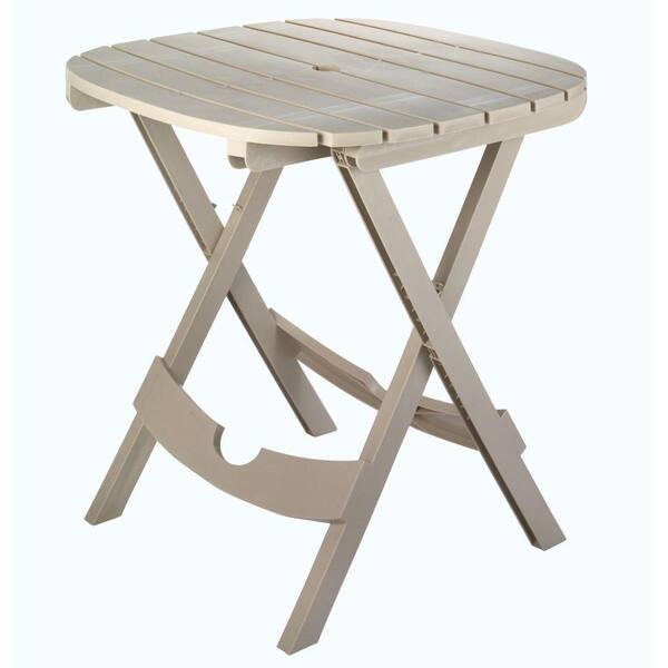 Adams Manufacturing Quik-Fold Desert Clay Patio Cafe Table