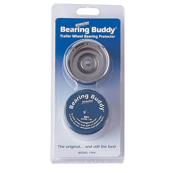 Bearing Buddy 1.980 in. D Wheel Bearing Protector in Chrome with Bra