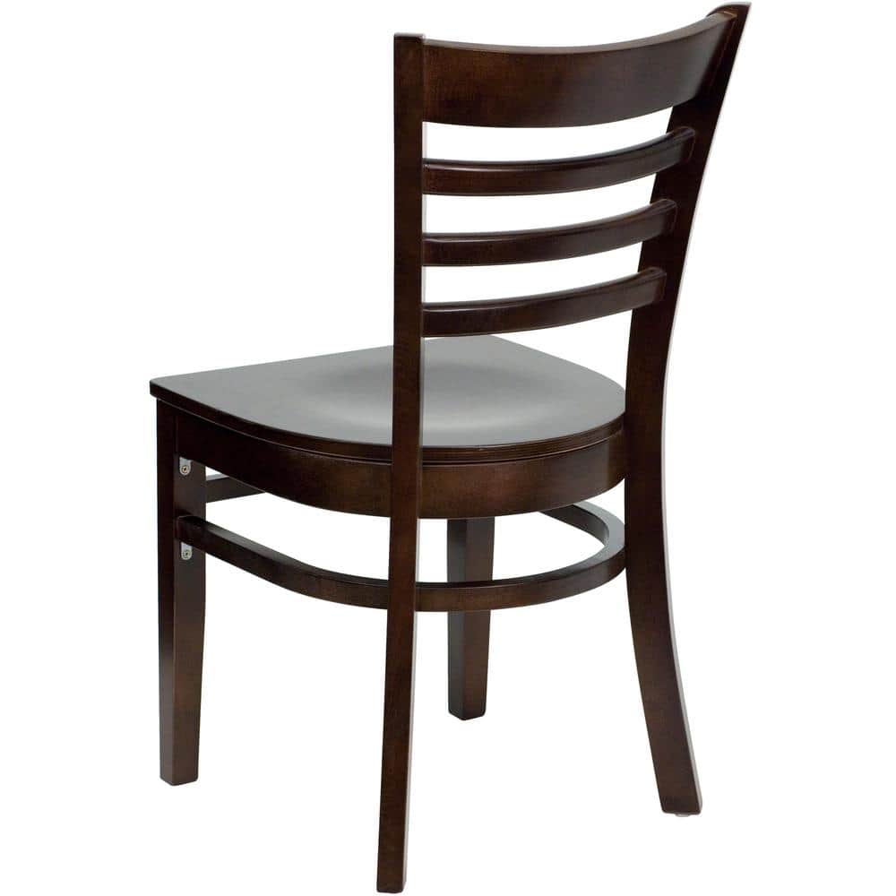 Natural Wood Ladderback Slat Side Chair