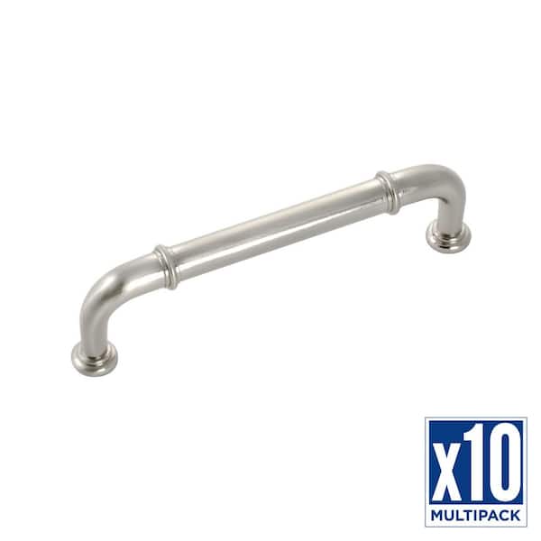 HICKORY HARDWARE Cottage 3-3/4 in. (96 mm) Satin Nickel Cabinet Pull (10-Pack)