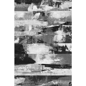 "Striking Contrast" by Marmont Hill Unframed Canvas Abstract Art Print 36 in. x 24 in.