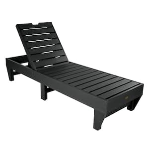 Pinehurst Black Plastic Outdoor Chaise Lounge