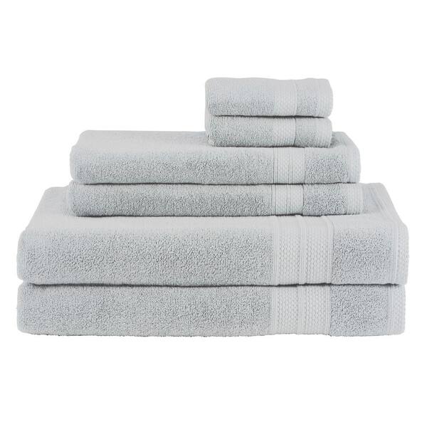 Avanti Linens 6-Piece Glacier Solid Bath Towel Set