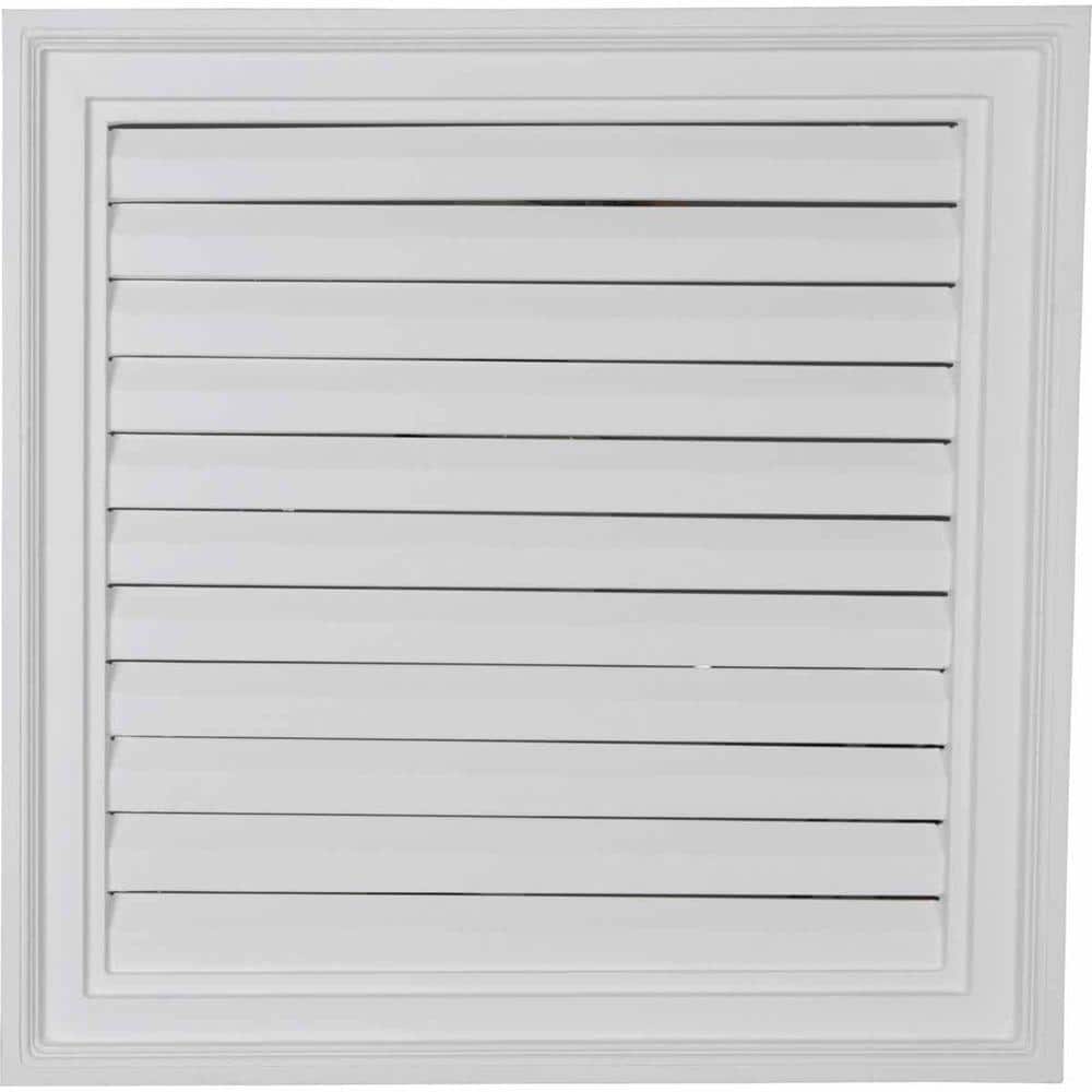 24 in. x 24 in. Square Primed PolyUrethane Paintable Gable Louver Vent Functional price history on PriceWatchPro
