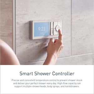 Smart Shower 4-Outlet Digital Shower Controller in Terra Beige