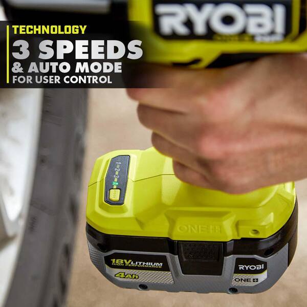 RYOBI - ONE+ HP 18V Brushless Cordless 4-Mode 1/2 in. High Torque Impact Wrench Kit with (2) 4.0 Ah Batteries and Charger