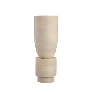 Swingle Mango Wood 6 in. Decorative Vase in Whitewash - Small