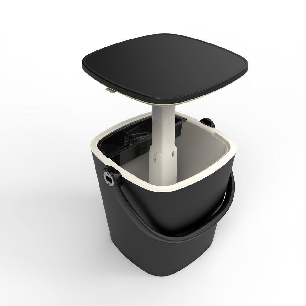13.3 in. Patio Black Plastic Outdoor Trunk Table Ice Bucket price history on PriceWatchPro