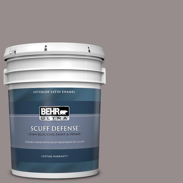 BEHR ULTRA 5 gal. #BNC-10 Gourmet Mushroom Extra Durable Satin Enamel Interior Paint & Primer