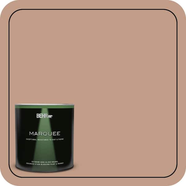 BEHR MARQUEE 1 qt. #S200-4 Chestnut Bisque Semi-Gloss Enamel Exterior Paint & Primer