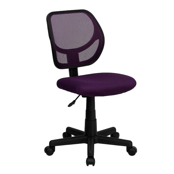 Flash Furniture Mesh Swivel Task Chair in Purple