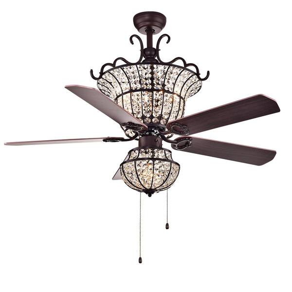 52 hampton bay tiffany style ceiling fan and light