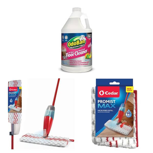 1 Gal. pH Neutral Floor Cleaner, ProMist MAX Spray Mop and Microfiber Refill (1-Pack) Combo