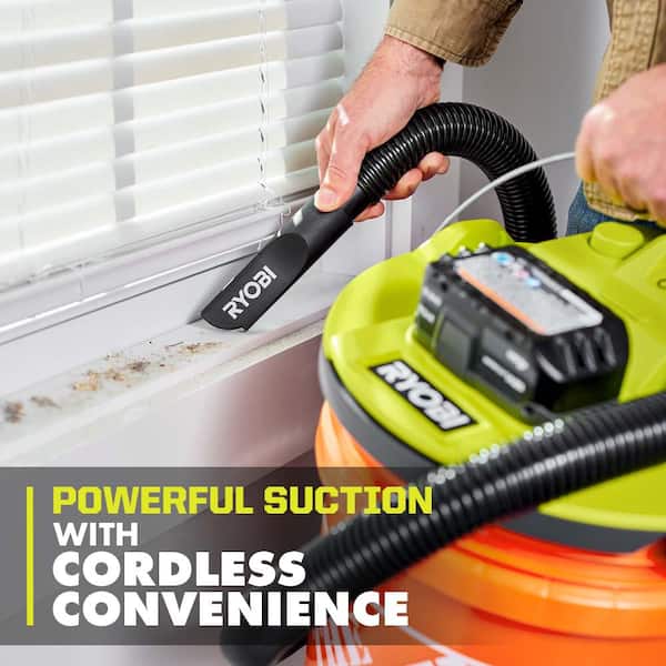 RYOBI ONE+ 18V Cordless 5 Gal. Bucket Top Wet/Dry Vacuum (Tool