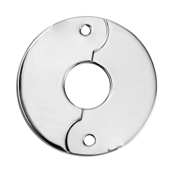 3/4 in. Chrome-Plated Steel Copper Tube Size Split Flange Escutcheon Plate