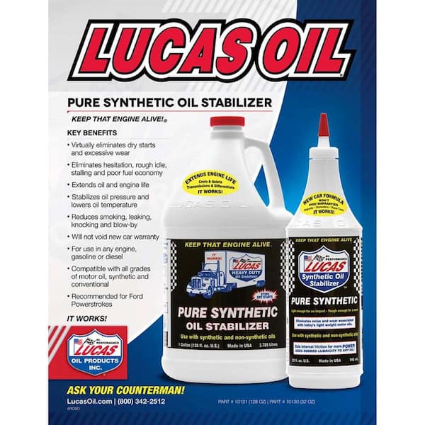 Lucas Oil 32 oz. Heavy Duty Oil Stabilizer 10001 - The Home Depot