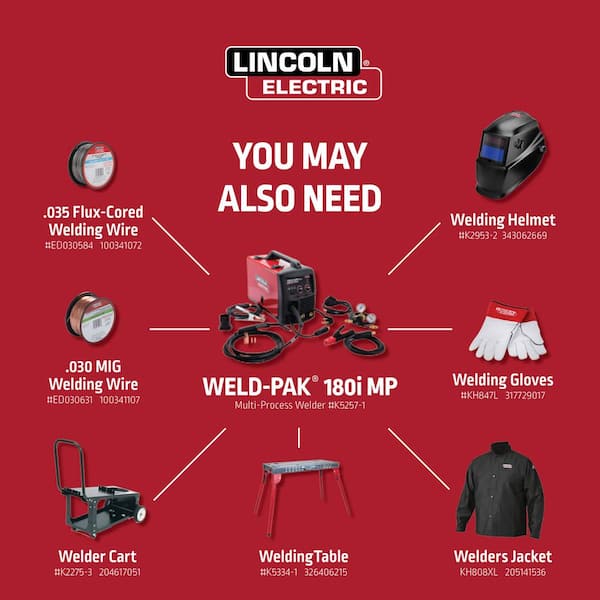 Lincoln Electric 180 Amp Weld-Pak 180i Multi-Process Stick/MIG