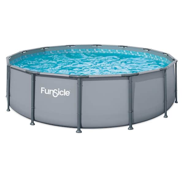 Funsicle Oasis 14 ft. Round 42 in. Deep Above Ground Pool Set