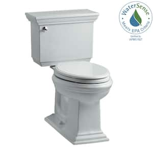 Memoirs 12 in. Rough In 2-Piece 1.28 GPF Single Flush Elongated Toilet in Ice Grey Seat Not Included