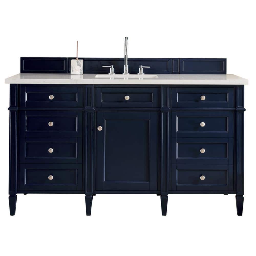 Brittany 60 in. W x 23.5 in.D x 34 in. H Single Bath Vanity in Victory Blue