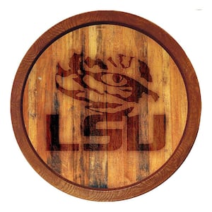 20 in. LSU Tigers Branded "Faux" Barrel Plastic Decorative Sign