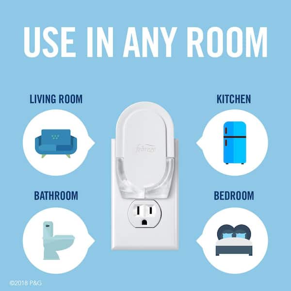 Plug Starter Kit 0.87 oz. Ocean Scent Oil Warmer and Oil Refill Plug-In Air Freshener