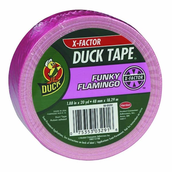 Duck X-Factor 1-7/8 in. x 15 yds. Pink Duct Tape