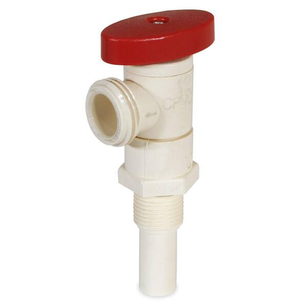 KBI 1/2 in. CPVC CTS Long Spigot x MHT Washing Machine Supply Valve